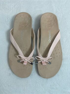 Vionic Bow Tie Sandals  Pink - Bella size 10